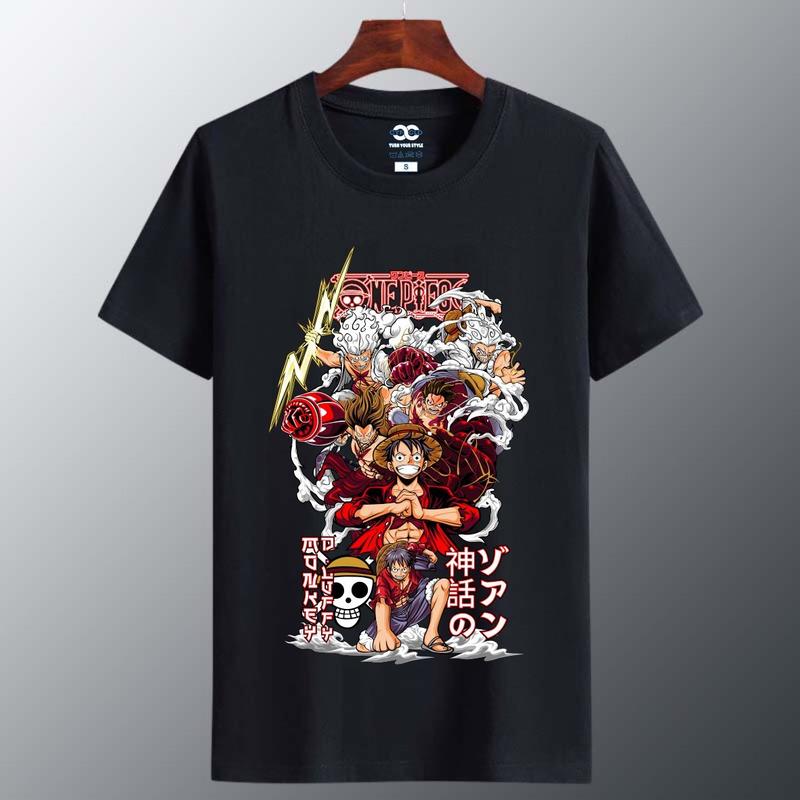 Kaos Tshirt Distro Tema Anime one piece CA1 Kualitas Katun Combed Distro Baju Digital 3