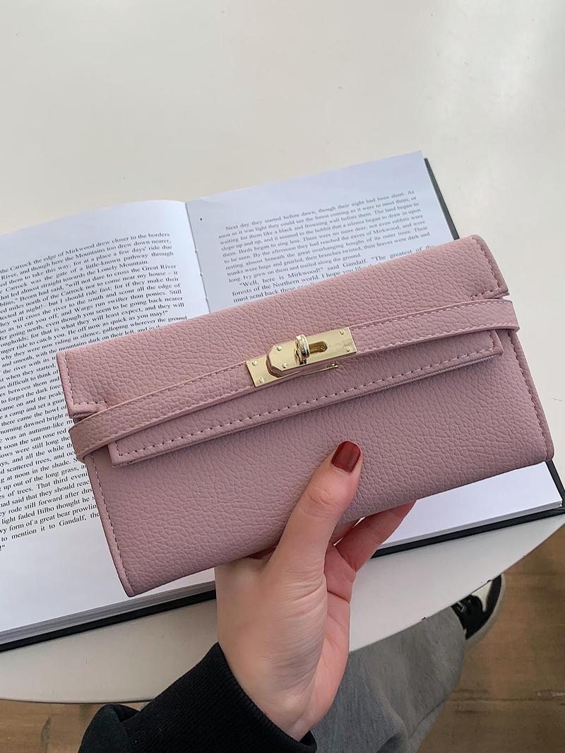 Product Introduction of Women's Fashionable Solid Color Card Holder, Casual Versatile PU Leather Card Holder, Trendy All-match Card Holder for Daily Use 5