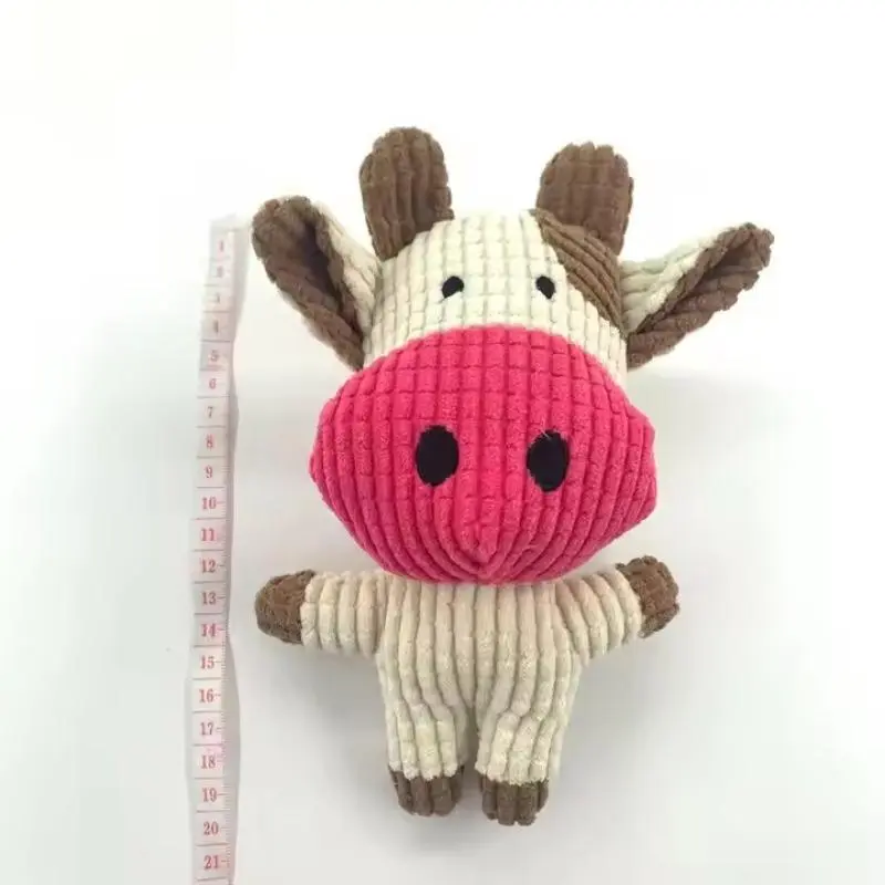 Cute Cow Design Pet Toy, Durable Dog Toy, Soft & Safe Cow Plush Toy for Dogs, Fun Playtime Toy for Dogs, Pet Supplies 8