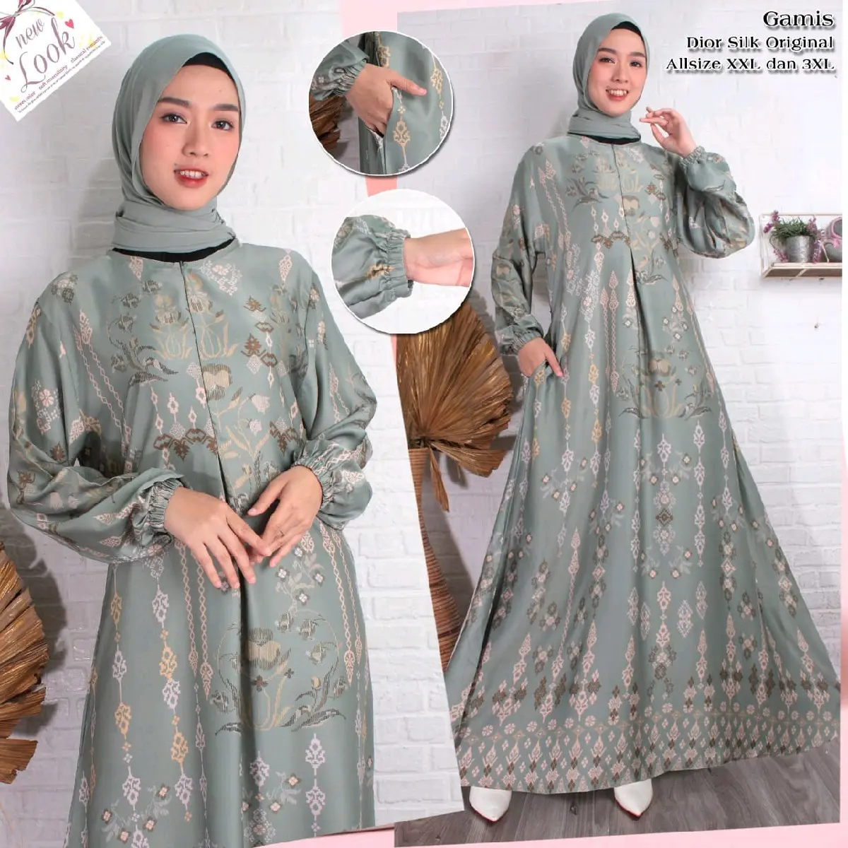 Gamis armany silk/gamis dewasa /gamis remaja/gamis harian/gamis viral/gamis hari raya/gamis terbaru