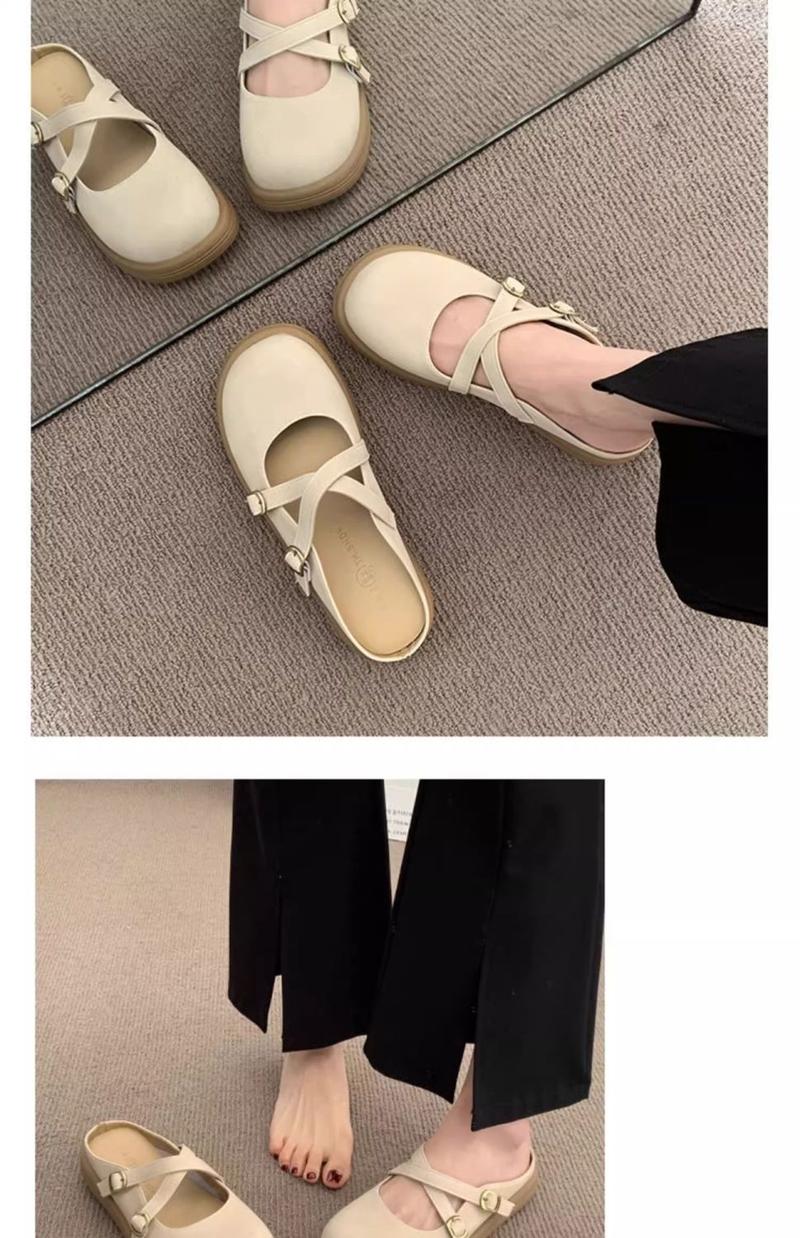Product Introduction of Half Slippers Women Summer Outdoor Comfortable Flat Shoes College Style Mules Sandals 16
