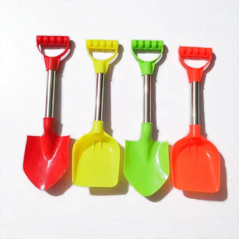 2Pcs/set Beach Shovel Toy Kids Outdoor Digging Sand Shovel Play Sand Tool with Stainless Steel Handle Summer Playing Shovel Toys 4