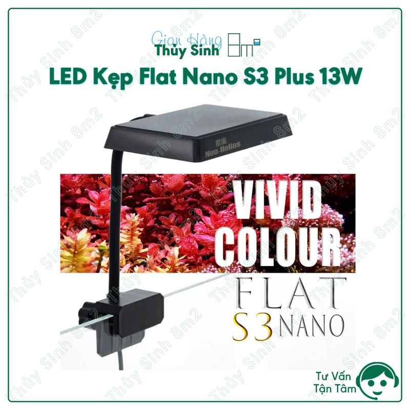 Neo Helios Đèn Flat Nano S3 Plus 13W & S3 PRO LED Neo Helios Đèn S3 Thủy Sinh 8m2 Mắt LED RGB 3 in 1 Ánh Sáng Chân Thật Bước Sáng Tối Ưu Cho Thực Vật
