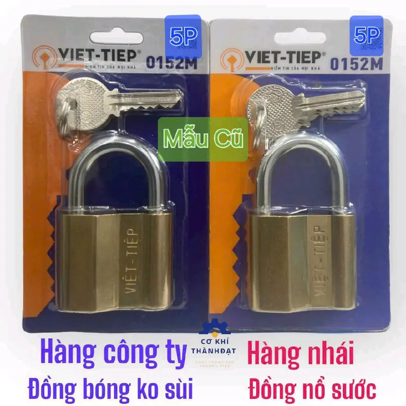 Khóa việt tiệp 4p + 5P+ 6p đồng thau.. ...hàng Chính. Hãng. 6