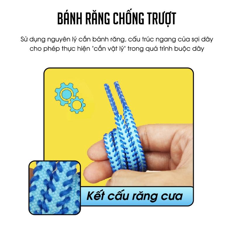 Dây Giày Đá Bóng T.FOOTBALL Track Grip Kết Cấu Răng Cưa Chống Tuột 6mm 2