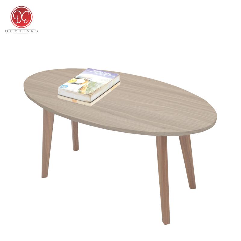 Product Introduction of Dections Meja Ruang Tamu Minimalis Oval Scandinavian 80x40cm Meja Kopi - Coffee Table kayu furniture 2