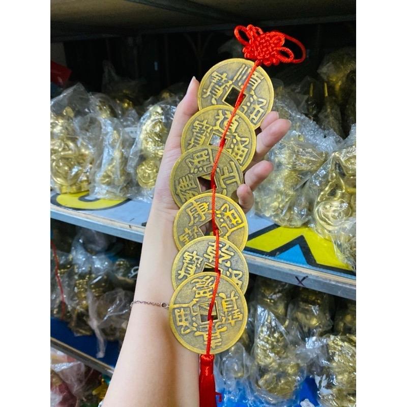 Dây Tiền Xu Ngũ Đế lục đế cỡ lớn Phong Thuỷ Chiêu Tài Lộc 3