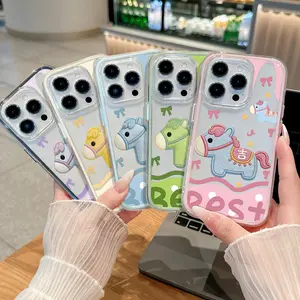Untuk Case iPhone 16 16PLUS 15 15PLUS  PRO MAX 14 PLUS PRO MAX 13 PRO MAX 12 PRO MAX 11 PRO MAX XS MAX X XR 8PLUS 7PLUS 6S PLUS SE2020 SE2022 Casing Hp HardCase Cover Protection YNTIO11&12&13&14&15