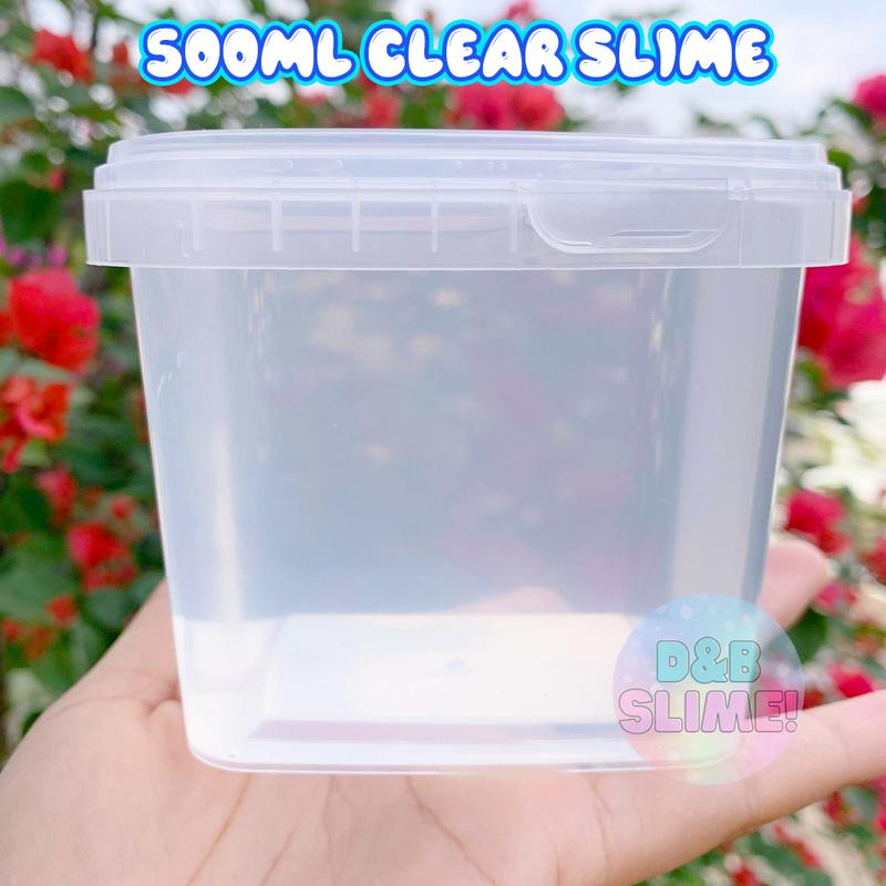  Hộp 500ml CLEAR SLIME Trong Suốt,Thơm,Dẻo - Đồ Chơi Chất Nhờn Ma Quái Hàng Việt Nam An Toàn Cho Bé 