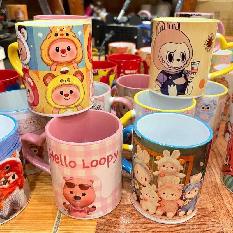 Cốc sứ hoạt hình 400ml dễ thương
