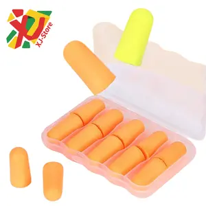 Penyumbat Telinga 10pcs Busa Elastis Anti Bising Nyaman Dipakai Banyak Warna Mudah Dibawa