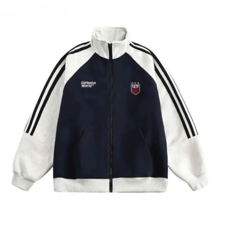 Áo Hoodie Zip Thêu-Áo Khoác Nỉ Khoá Kéo Cổ Cao,Thời Trang Nam Nữ From Rộng - NHÂN MÃ 6