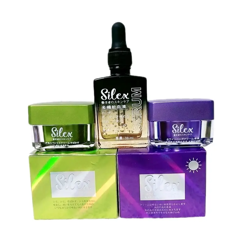 ( Có tách lẽ ) Combo kem face ngày và đêm bột tảo biển + serum silex Nhật Bản hỗ trợ chăm sóc da mặt' Skincare 0