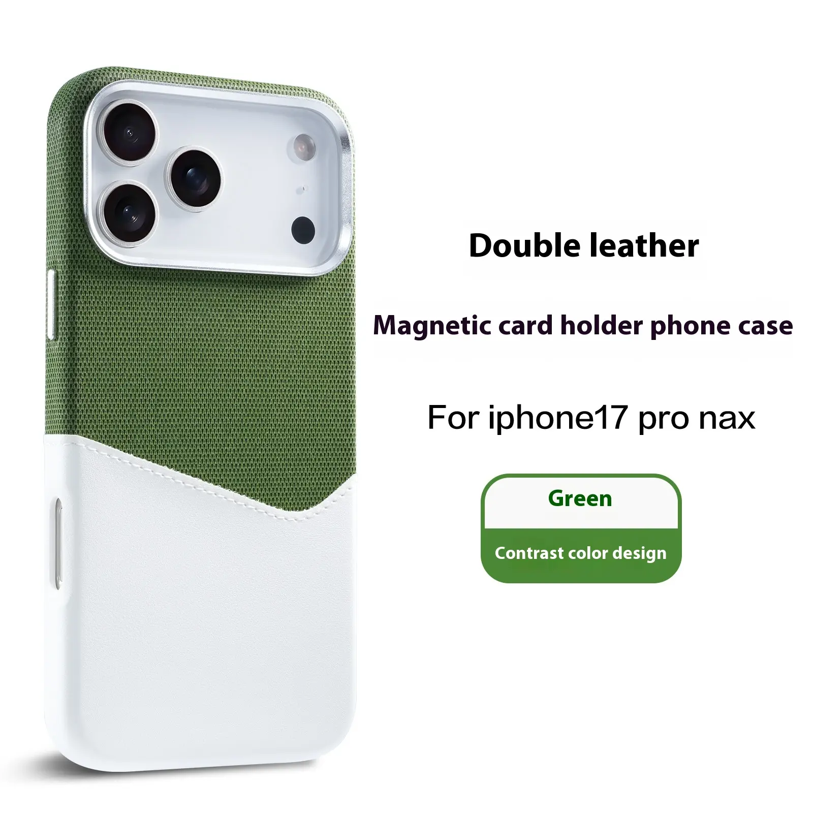 Dual Slot Card Magnetic Compatible with Apple iPhone 17 Pro Max Case iPhone  17 16 15 14 13 Pro Promax Leather Protective Cover High-end Business full  cover phone case Orange Accessory - TikTok Shop Philippines