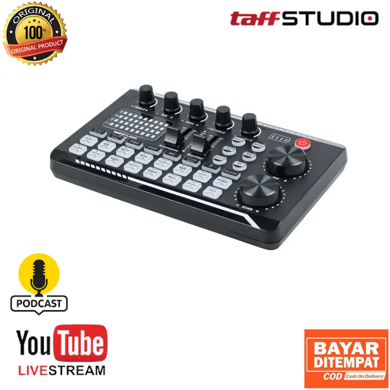 TaffSTUDIO Pro Audio Interface Bluetooth Mixer Sound Card F998 Live Broadcast Karaoke - F998 0