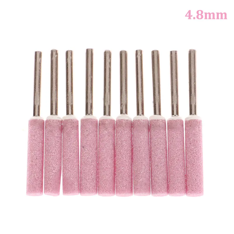 Dũa Đá Mài Máy Mài Cưa Xích, Bộ 10 Cái, Thích Hợp Cho Cưa Xích 4 / 4.8 / 5.5 / 6Mm, Đánh Bóng Kim Loại, Đá Máy Mài Cưa Xích 8