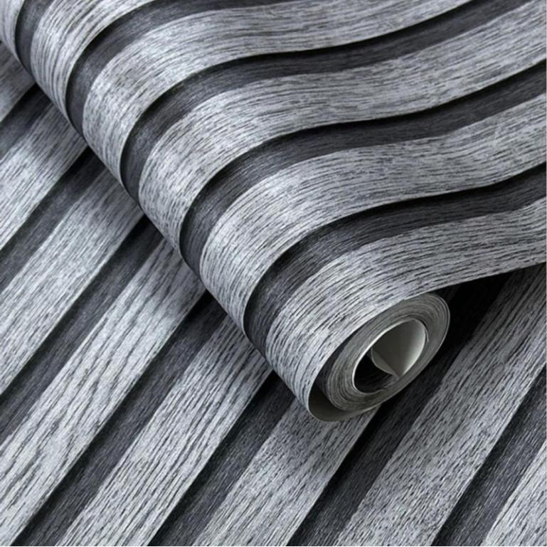 Wallpaper Dinding Motif Kayu Garis Panel Berserat Ukuran 45Cm X 1meter Wallpaper motif elegant 3