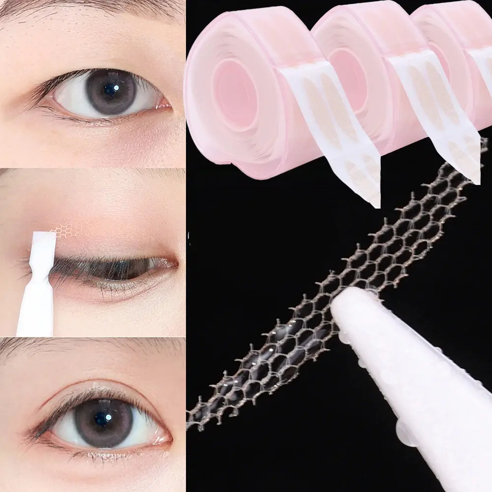 360Pcs/Box Invisible Double Eyelid Stickers Transparent Lasting Self Adhesive Mesh-Lace Eyelid Tape Sticker Eye Makeup