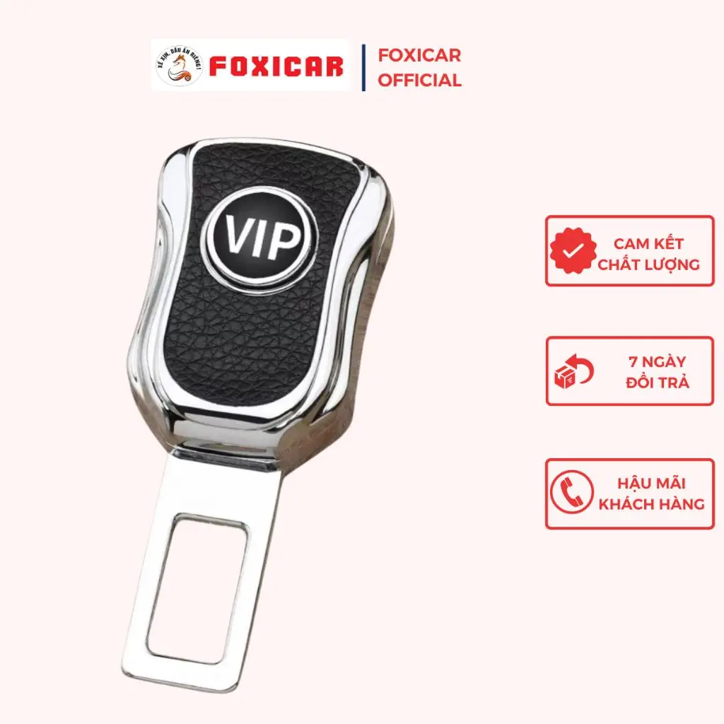 Chốt cài dây an toàn, cắm nối tiếp, đai ngắt chuông ô tô VIP dùng chung cho các hãng xe - FOXICAR