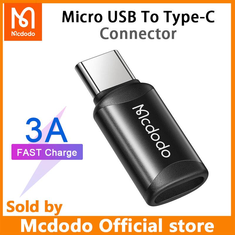 Cáp chuyển đổi OTG Mcdodo từ micro USB sang Type‑C hỗ trợ sạc nhanh