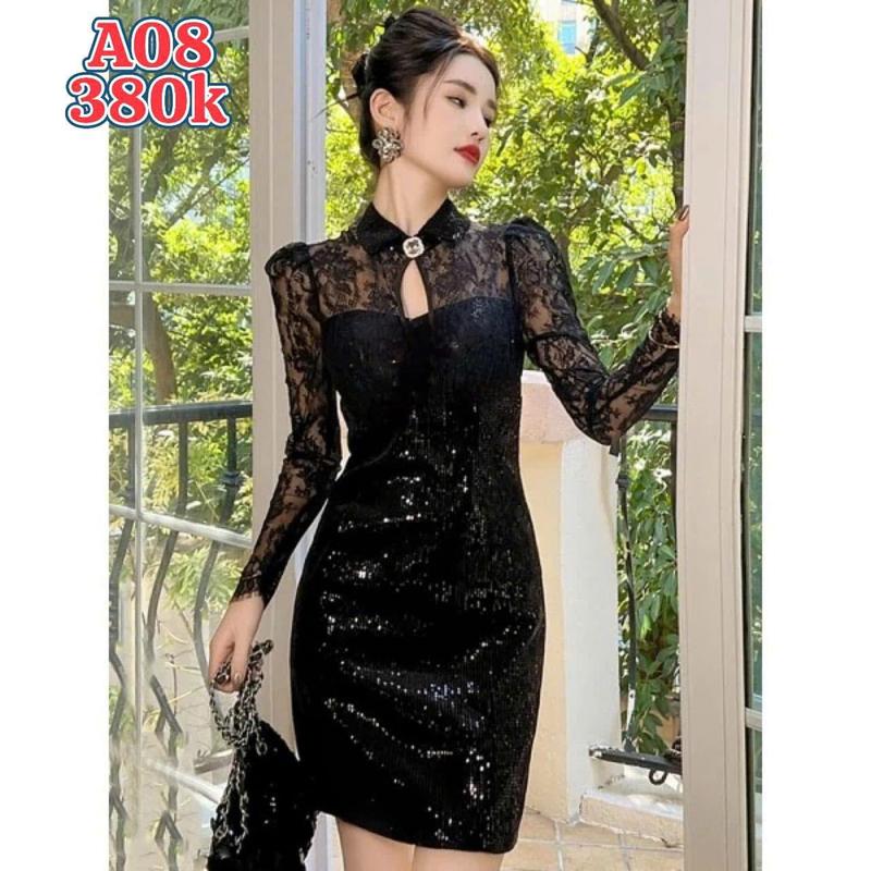 Product Introduction of Đầm Kim Sa A08 đầm dự tiệc sang chảnh cao cấp - kết hợp ren hoa và cổ tạo điểm nhấn [NA NA SHOP][DAM TRUNG NIEN] 29