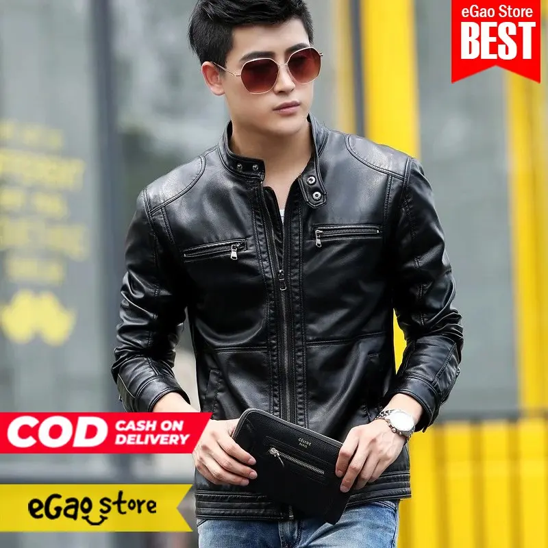 Jaket Kulit Domba Asli Pria Silverstone RFLA Ariel Noah Leather Nyaman Lembut Keren