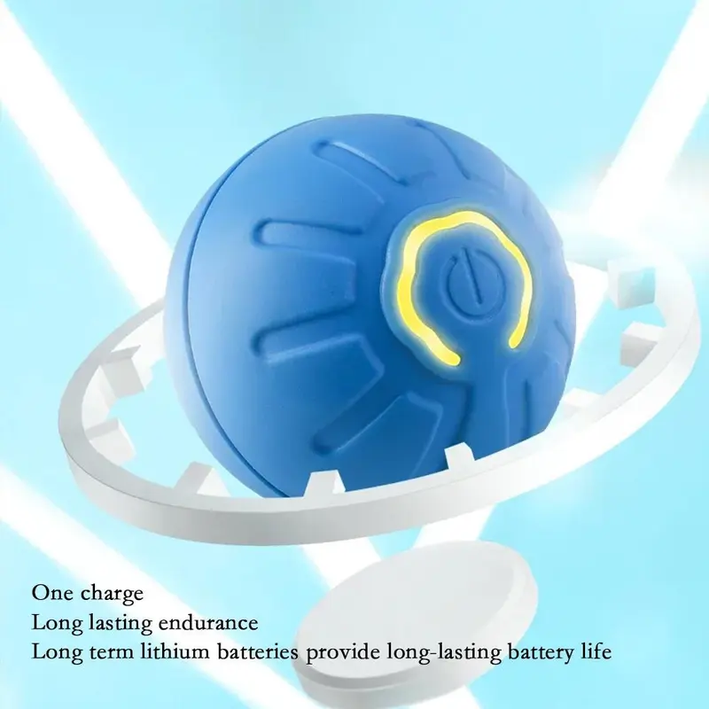Bóng Thú Cưng Thông Minh Có Thể Sạc Lại USB, Đồ Chơi Nảy Và Lăn Tự Động, Thích Hợp Cho Mèo Nhỏ Đến Trung Bình S9Q5 4