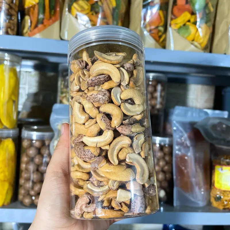 500gr hạt điều A cồ rang muối vỡ đôi còn lụa Ăn Vặt Food Snack Thức Ăn 0