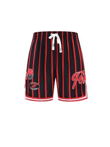 Men's Letter & Striped Print Sports Shorts, Loose Casual Comfy Breathable Drawstring Waist Shorts for Summer, Men's Sportswear for Indoor Outdoor Wear