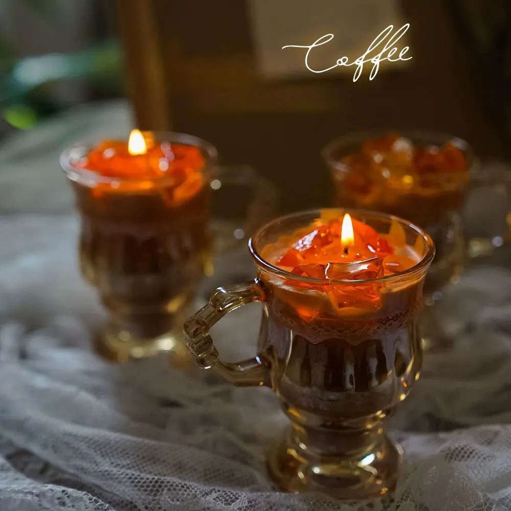 Coffee Aromatherapy Candle Cup, 1 Count Simulation Modeling Cup Wax, Decorative Candle for Home Party Wedding, Home Decor Supplies, Ornaments