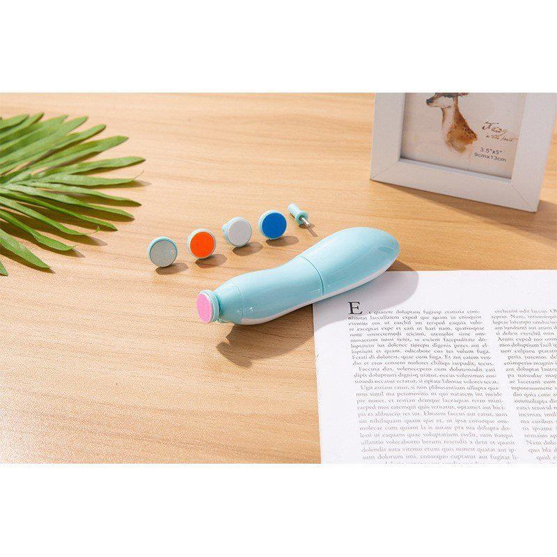 Bộ Máy Mài Móng, Cắt Móng Tay Điện Đa Năng Cho Bé [Tặng kèm 2 pin AA, bảo hành 6 tháng] 2
