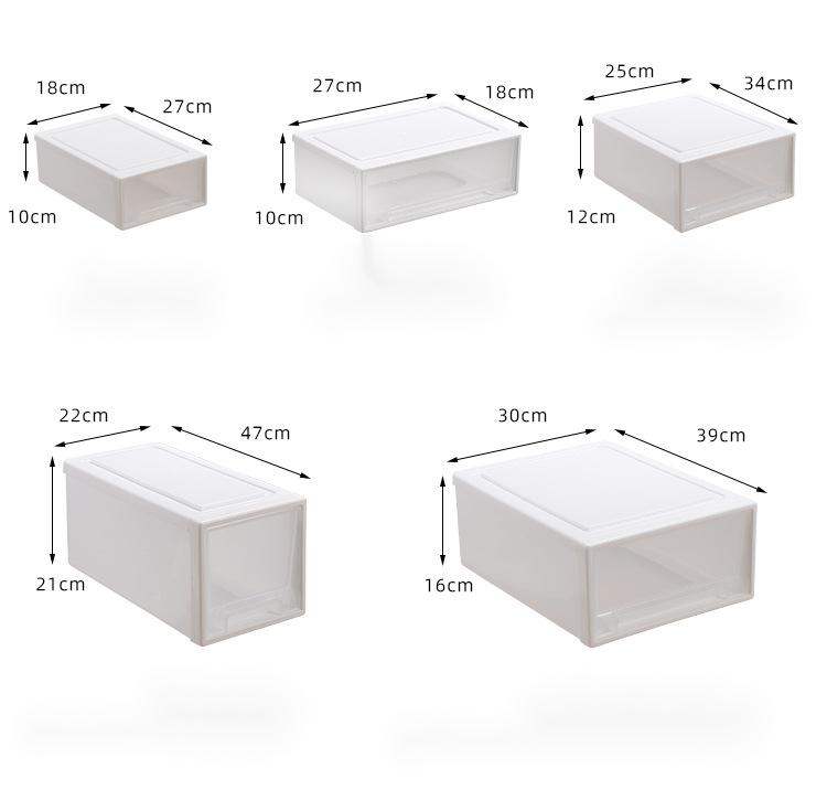 Product Introduction of Thickened Drawer Style Wardrobe Storage Box Plastic Storage Cabinet Clothes Storage Box Toy Underwear Storage Box Shoe Box Kitchen Organiser Bath Lightweight 10