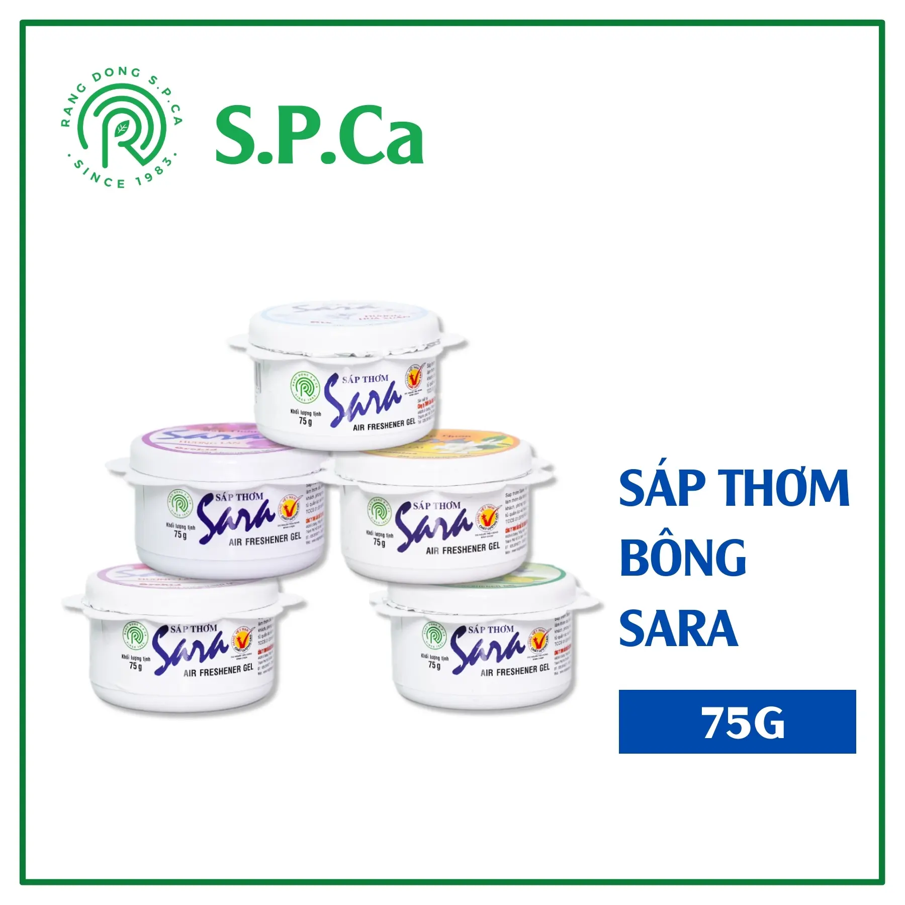 Sáp thơm bông Sara 75g tỏa hương nhanh đánh bay mùi lưu hương từ 10 đến 12 ngày - SPCa000017