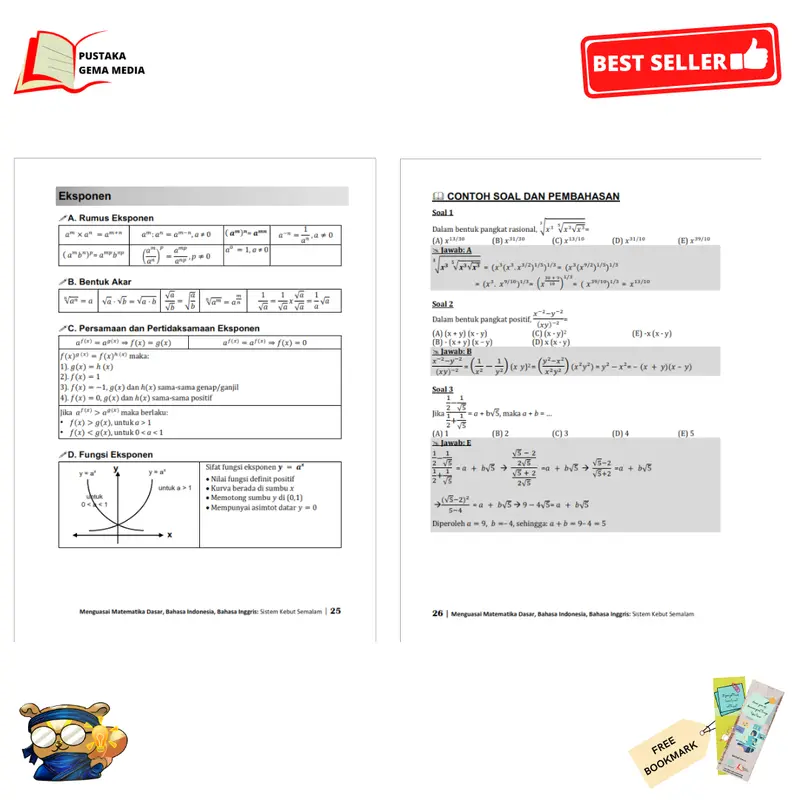 Seri Tes Potensi Skolastik:  Buku SKS Menguasai Matematika Dasar, Bahasa Indonesia, Bahasa Inggris Special Edition Soft Cover 4