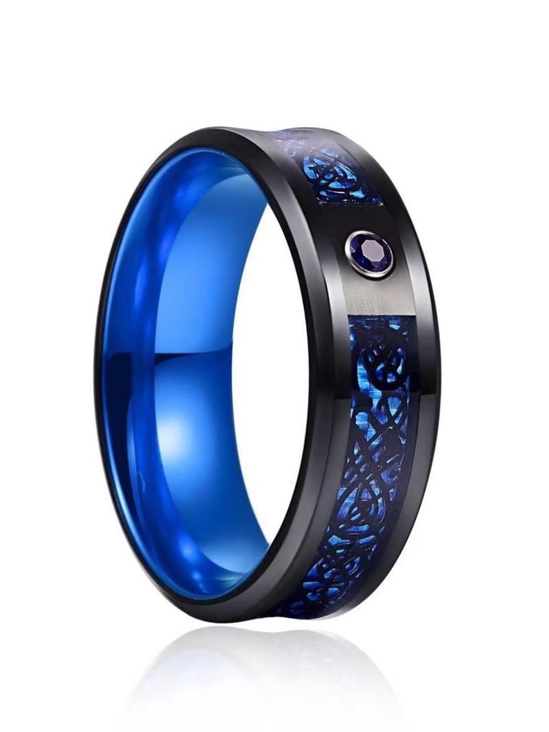 Product Introduction of Unisex's Street Style Ring, Trendy Vintage Retro Ring, Fashionable Jewelry As Birthday Gift for Boyfriend & Husband 3