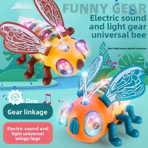 Children's Electric Toy Gear Steering Bee Insect Electronic Pet Sound and Light Toy
