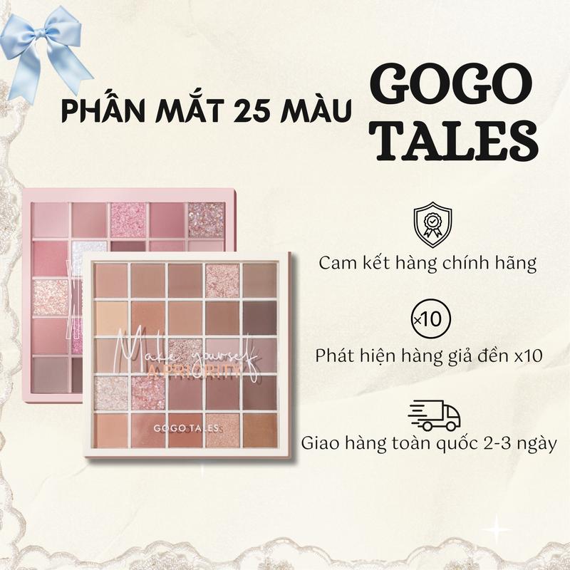 GOGO TALES Bảng Phấn Mắt Gogo Tales 25 Ô Back To Reality Trang Điểm Mỹ Phẩm Nữ Women Cosmetic