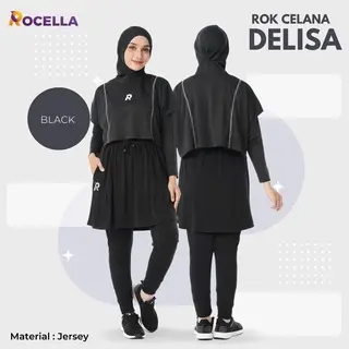Rocella Setelan Olahraga Hijab setelan Gloria dan Rok Celana Delisa  Outfit Olahraga Rocella Rok Celana Olahraga Pakaian Olahraga Jogging Running Senam Lari Muslimah 2