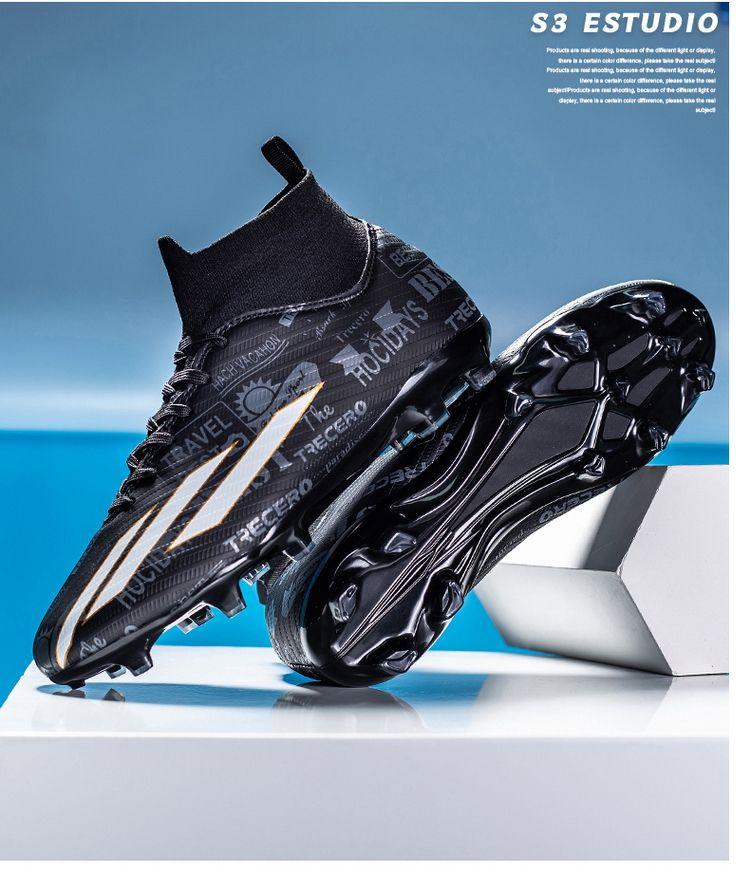 Product Introduction of Soccer Shoes Men's Adult Sports Soccer Shoes Long Broken Nail Training TF Boy Student Professional Short Studs Youth Sneakers 29