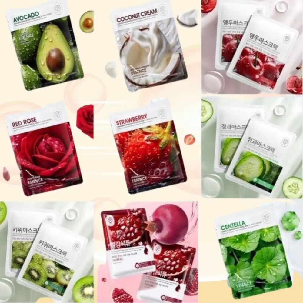 Combo 40 mặt nạ hoa quả dưỡng ẩm dưỡng trắng mờ thâm giảm mụn chuyên sâu cho da Ecobott Mask Skincare