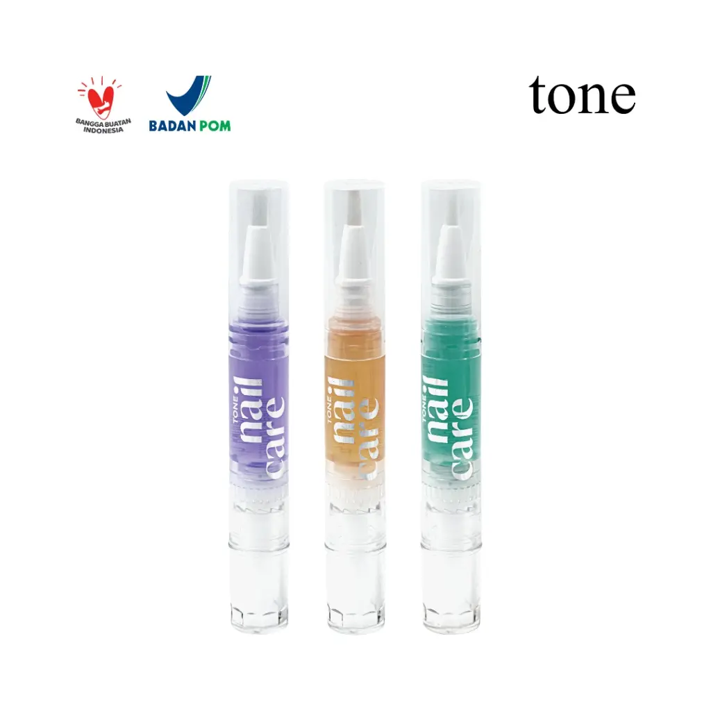 TONE Nail Care Pen with Essential Oil 4 ml | Vitamin Kuku & Kutikula | Serum Kuku Halal Muslimah