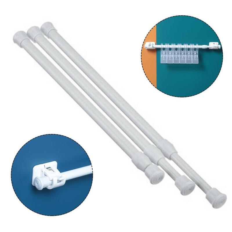 Thanh Ray Rèm Có Chức Năng Căng Voile Có Thể Mở Rộng Có Chức Năng Lò Xo, Cho Phòng Tắm, Hàng Mới Về, < Nội Thất > 8