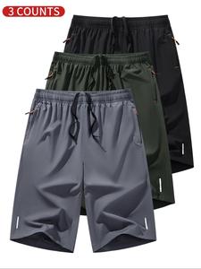 Men's Breathable Quick Drying Shorts, Casual Comfy Shorts for Daily Outdoor Wear, Men's Bottoms for All Seasons