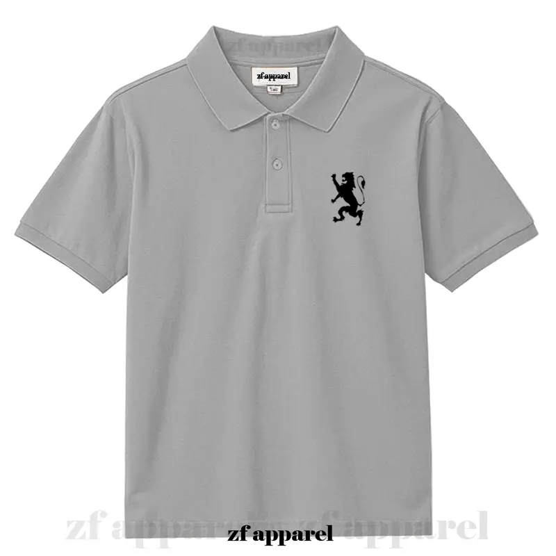 Zf Apparel Kaos Polo Shirt Kerah Motif Giordno Hitam Lengan Pendek Cattun Lembut Halus Nyaman Di Pakai Nyerap Keringat Cocok Untuk Pria Dan Wanita 2