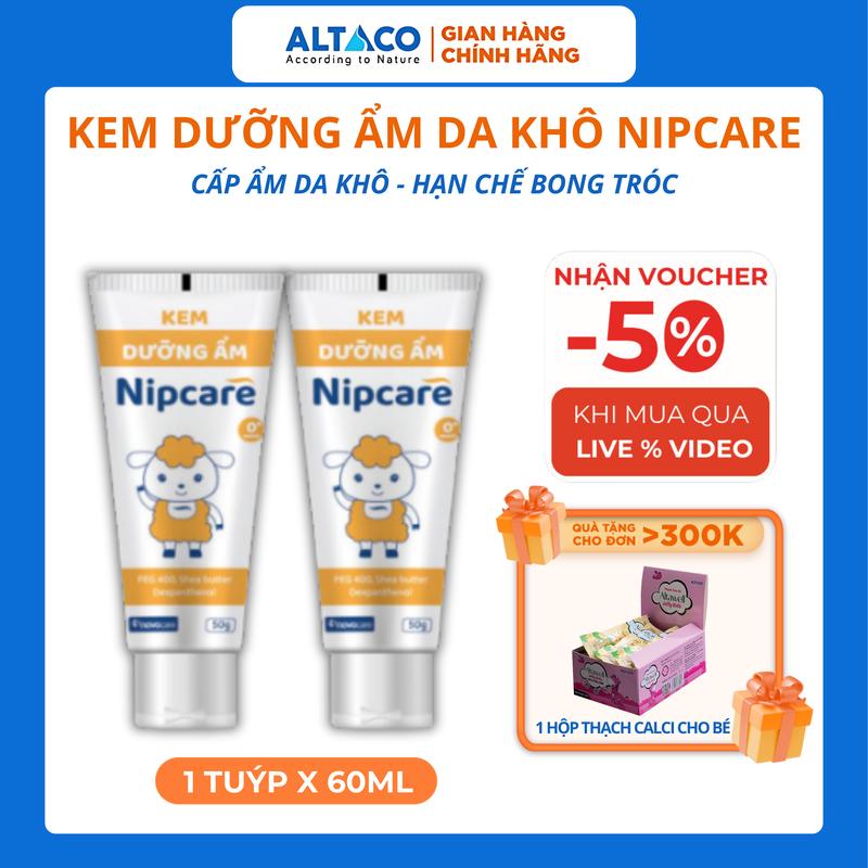 Kem Dưỡng Ẩm Nipcare - Cấp Ẩm Cho Da Khô, Hạn Chế Bong Tróc