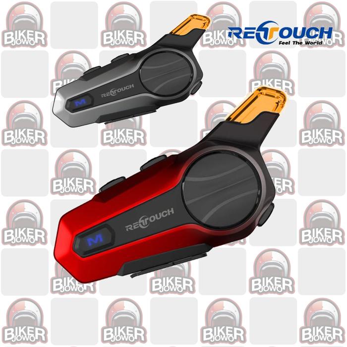 Jual Interkom Retouch X3 Helmet Communication System Intercom - Red ...