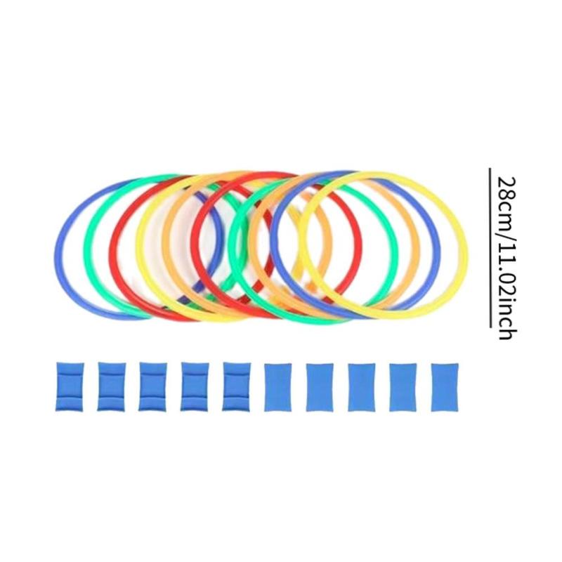 Product Introduction of Agility Rings with 10 Connectors for Kids Adults Multifunction Speed and Agility Training Rings for Practice Games Football 0