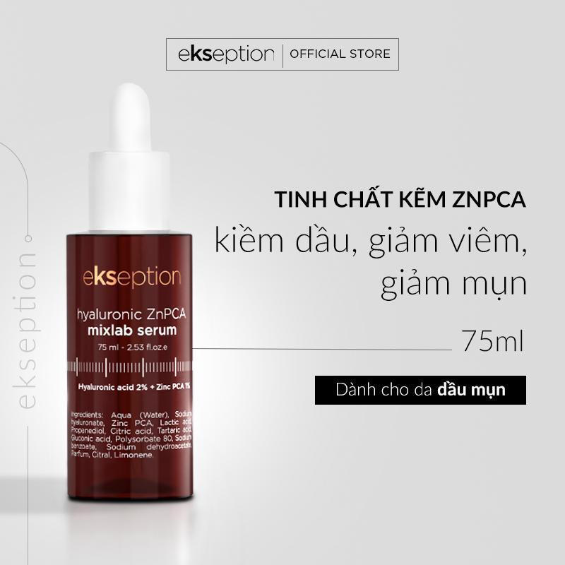 LIVESTREAM Serum EKSEPTION Hyaluronic ZNPCA Mixlab 75ml hỗ trợ kiểm soát dầu nhờn dưỡng ẩm cho da mịn màng Nữ