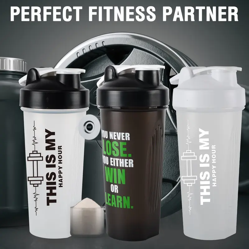 Chai Lắc Protein, Dung Tích 600ml, Dung Dịch Hỗn Hợp, A-Độc Tồn Phenol, Không Rò Rỉ, Cốc Nước Máy Xay Sinh Tố, 20 Oz, Thích Hợp Cho Thể Thao, Phòng Tập Gym Thể Dục Và Thể Dục Sport 5