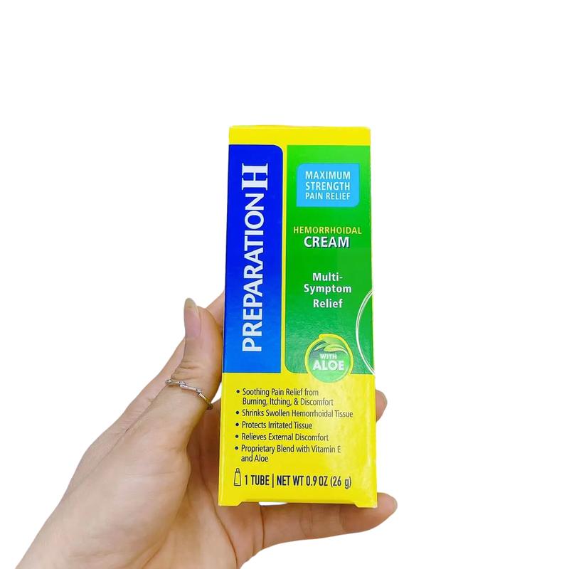 Kem bôi trĩ PREPARATION H HEMORRHOIDAL CREAM 26g giảm các khó chịu hậu môn trực tràng của Mỹ 2